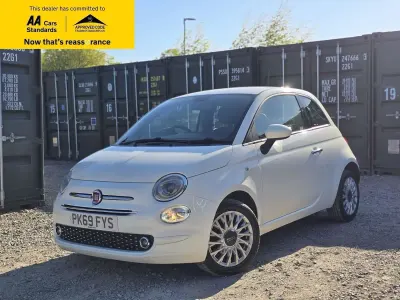 Used Fiat 500 Lounge 69 HP (50 kW) 2019 White Hatchback