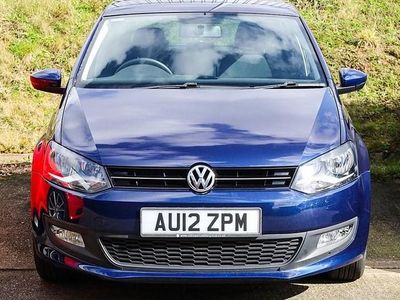 Used VW Polo Match 85 HP (62 kW) 2012 Blue Hatchback