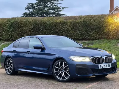 Used BMW 520 M Sport 187 HP (137 kW) 2021 Blue Sedan