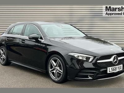 Used Mercedes A250 AMG line 224 HP (164 kW) 2018 Black Hatchback