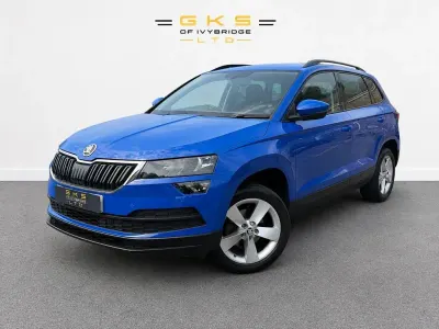 Used Skoda Karoq SE Technology 115 HP (84 kW) 2019 Blue SUV