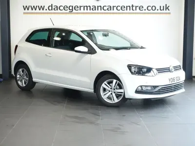 Begagnad VW Polo Match 60 HK (44 kW) 2016 Vit Halvkombi
