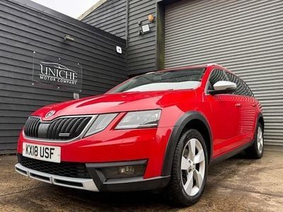 Used Skoda Octavia Scout 150 HP (110 kW) 2018 Red Estate