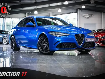 Used Alfa Romeo Giulia Quadrifoglio 510 HP (375 kW) 2018 Blue Sedan