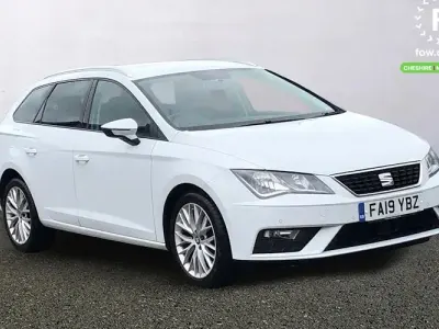 Used Seat Leon Sport 131 HP (96 kW) 2019 White Estate