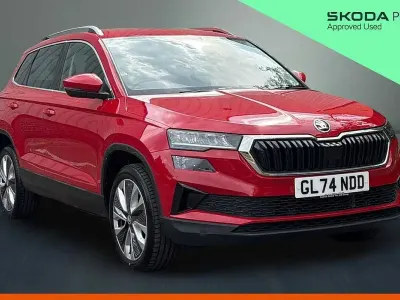Used Skoda Karoq SE L 150 HP (110 kW) 2024 Velvet red metallic SUV