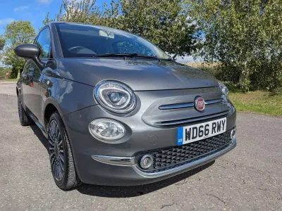 Used Fiat 500 Lounge 95 HP (69 kW) 2017 Grey Hatchback