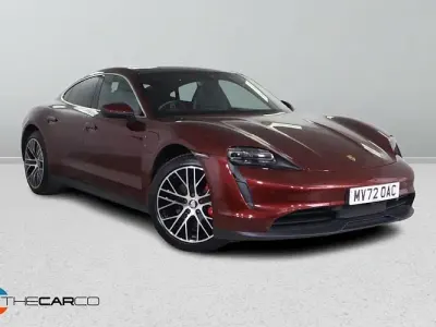 Used Porsche Taycan Performance Package 419 kW (571 HP) 2022 Red Sedan
