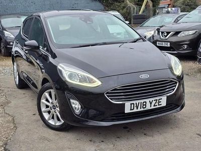Black Used 2018 Ford Fiesta Titanium Hatchback | £5,485 (Fair price)