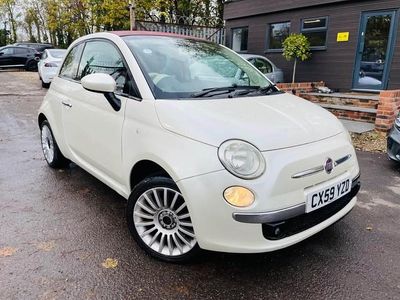 Used Fiat 500C Lounge 69 HP (50 kW) 2009 White Cabriolet