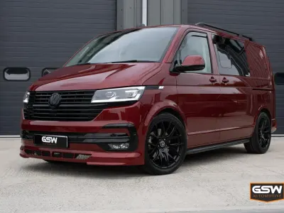Used VW T6.1 Highline 204 HP (150 kW) 2023 Red Van