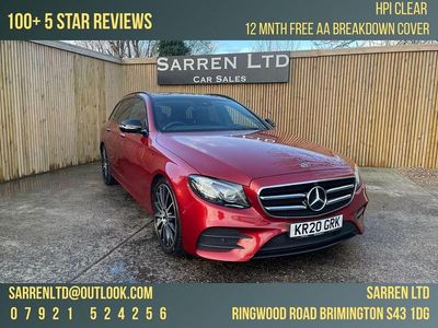 Red Used 2020 Mercedes E300 AMG line Estate | £24,995 (Fair price)