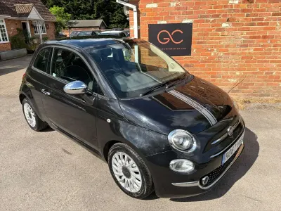 Used Fiat 500 Lounge 69 HP (50 kW) 2017 Black Hatchback