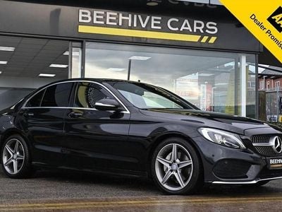 Black Used 2015 Mercedes C220 AMG line Sedan | £9,450 (Fair price)