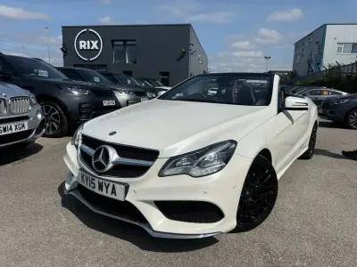 Used Mercedes E350 AMG line 2015 White Cabriolet