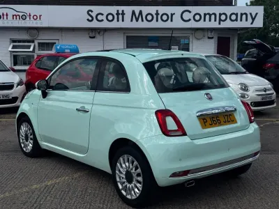 Used Fiat 500 Lounge 69 HP (50 kW) 2016 Green Hatchback