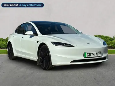 Used Tesla Model 3 Long Range AWD 366 kW (498 HP) 2025 White Sedan