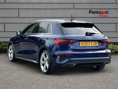 Used Audi A3 S-Line 147 HP (108 kW) 2023 Blue Sedan