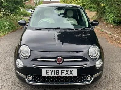 Used Fiat 500 Lounge 69 HP (50 kW) 2018 Black Hatchback
