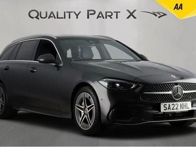 Grey Used 2022 Mercedes C300e AMG line Estate | £20,796 (A bit pricey)