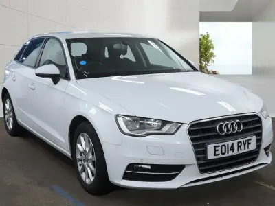 Used Audi A3 Sportback Comfort 2014 White Hatchback