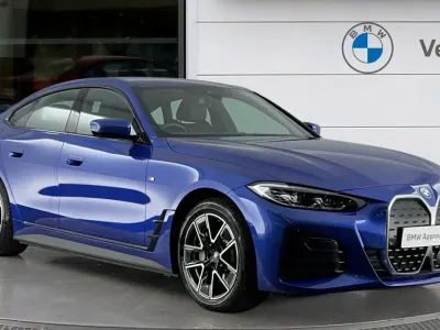 Used BMW i4 Comfort Edition 250 kW (340 HP) 2022 Portimao blue Sedan