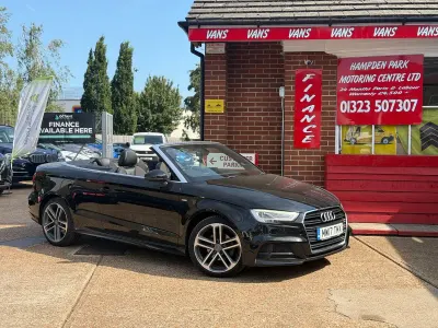 Used Audi A3 Cabriolet S-Line 150 HP (110 kW) 2017 Black Cabriolet