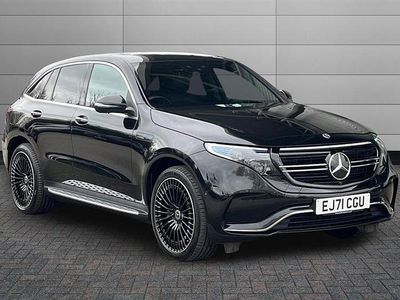 Used Mercedes EQC400 AMG Line Premium Plus 300 kW (408 HP) 2021 Obsidian black SUV