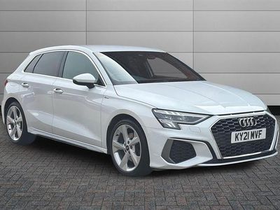 Used Audi A3 S-Line 150 HP (110 kW) 2021 White Sedan