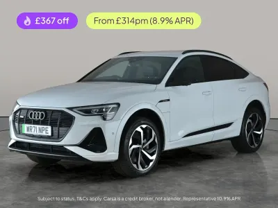Usado Audi e-tron Black Edition 300 kW (408 HP) 2022 Branco SUV
