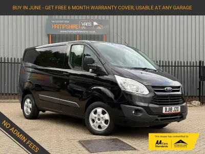 Used Ford Transit Custom Trend 130 HP (95 kW) 2018 Black Van