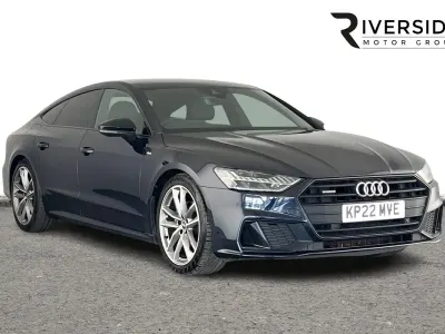 Used Audi A7 Sportback Black Edition 204 HP (150 kW) 2022 Blue Hatchback