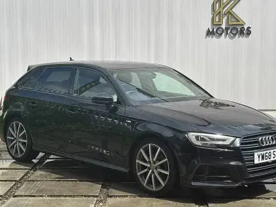 Used Audi A3 Sportback Black Edition 150 HP (110 kW) 2019 Black Hatchback
