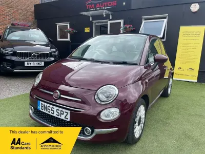 Used Fiat 500 Lounge 69 HP (50 kW) 2015 Red Hatchback