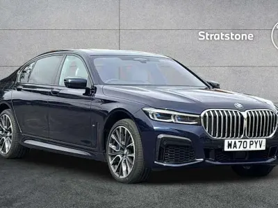 Used BMW 740L M Sport 320 HP (235 kW) 2020 Blue Sedan