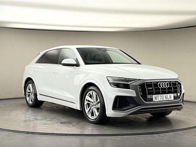 Used Audi Q8 S-Line 286 HP (210 kW) 2020 Glacier white SUV