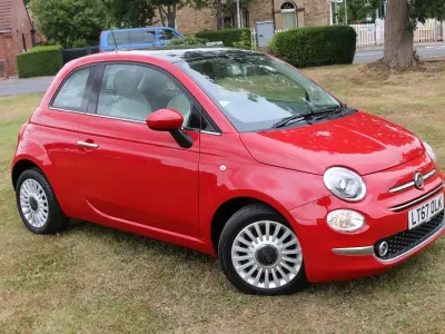 Used Fiat 500 Lounge 69 HP (50 kW) 2017 Red Hatchback