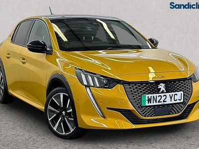 Used Peugeot e-208 Premium 100 kW (136 HP) 2022 Yellow Hatchback