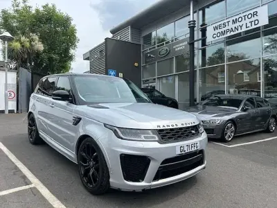 Used Land Rover Range Rover Sport SVR 575 HP (422 kW) 2021 Silver SUV