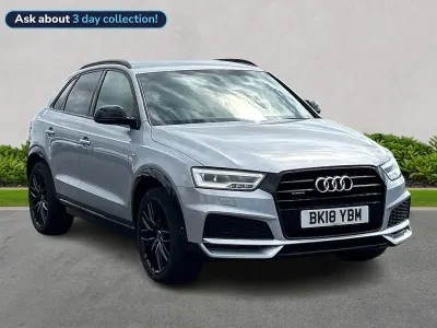 Used Audi Q3 Black Edition 150 HP (110 kW) 2018 Silver SUV
