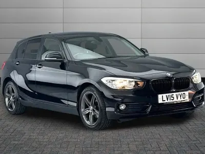 Used BMW 116 Sport Line 114 HP (83 kW) 2015 Jet black Hatchback