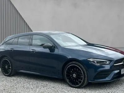 Used Mercedes CLA250 AMG Line Premium Plus 218 HP (160 kW) 2023 Blue Coupe
