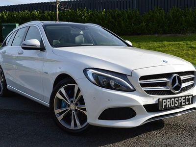 Used Mercedes C350e Premium Plus 2016 Polar white Estate