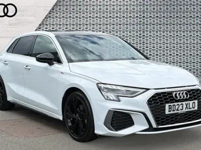 Used Audi A3 S-Line 150 HP (110 kW) 2023 White Sedan