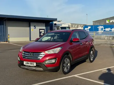 Begagnad Hyundai Santa Fe Premium 2014 Röd SUV