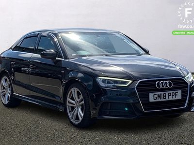 used Audi A3 SALOON 1.5 TFSI S Line 4dr [Tech Pack] [LED Interior Lighting Pack,Storage Pack,Dynamic suspension,Bluetooth interface,Electric operated/heated door mirrors]