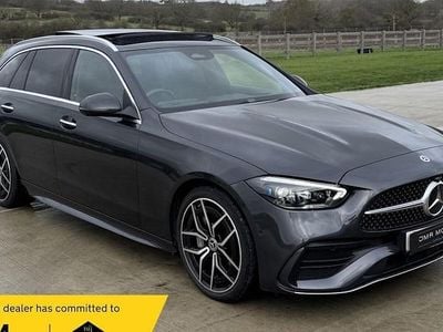 Grey Used 2024 Mercedes C300 AMG Line Premium Plus Estate | £35,495 (Fair price)