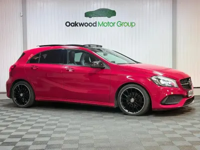 Used Mercedes A200 AMG Line Premium Plus 136 HP (100 kW) 2016 Red Hatchback