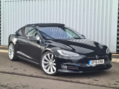 Used Tesla Model S 350 kW (476 HP) 2016 Black Hatchback
