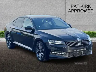 Used Skoda Superb SportlinePlus 150 HP (110 kW) 2024 Black Hatchback